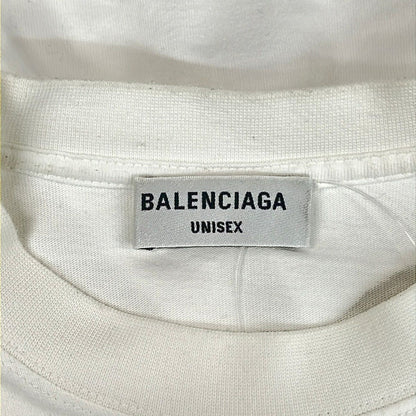Balenciaga Short Sleeve T-Shirt XS White Blue — view 3