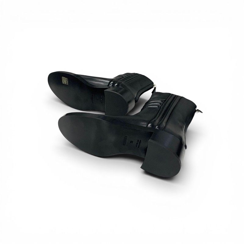 Hermes Boots Short Shoes Leather Black — view 6