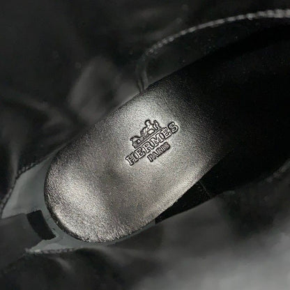 Hermes Boots Short Shoes Leather Black — view 7