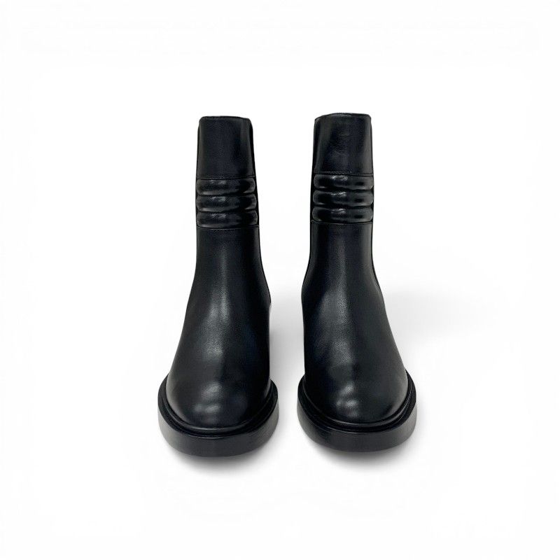 Hermes Boots Short Shoes Leather Black — view 2