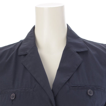 Prada Cotton Belted Light Jacket Navy 40 — view 5