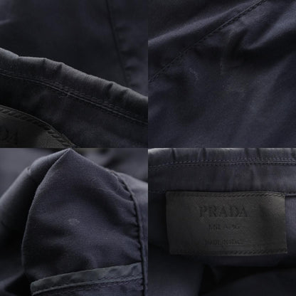 Prada Cotton Belted Light Jacket Navy 40 — view 9