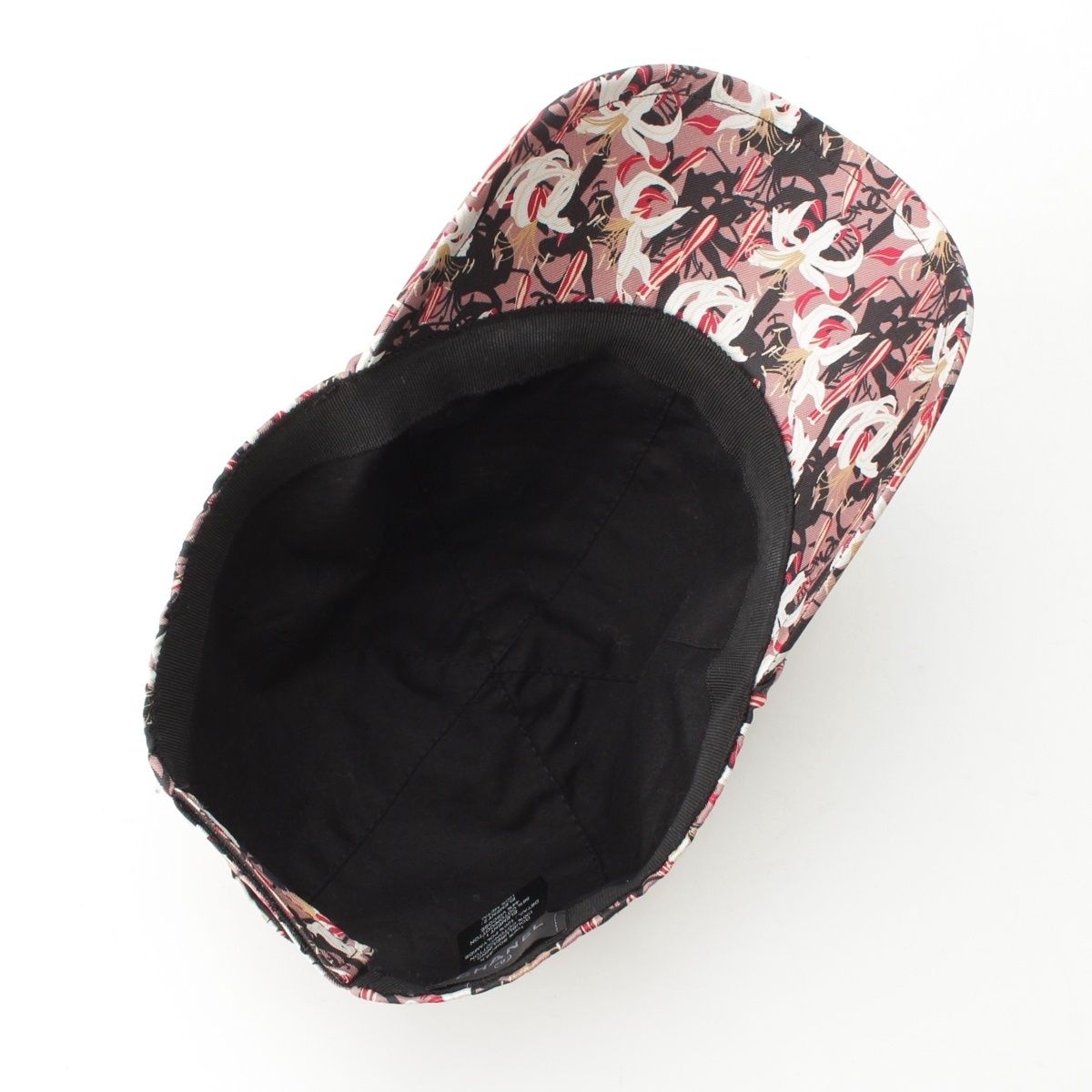 Chanel Silk CC Logo Flower Baseball Hat Cap Pink Beige Multicolor — view 5