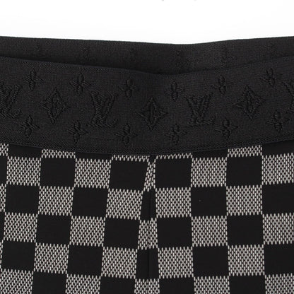 Louis Vuitton Nylon Damier Leggings Pants Black White 34 — view 6