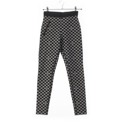 Louis Vuitton Nylon Damier Leggings Pants Black White 34