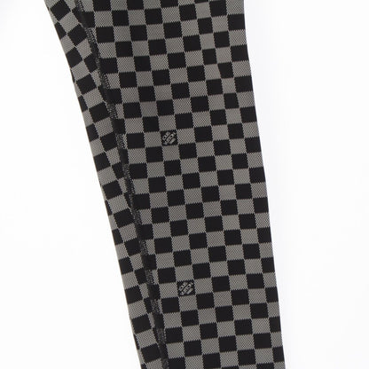 Louis Vuitton Nylon Damier Leggings Pants Black White 34 — view 4