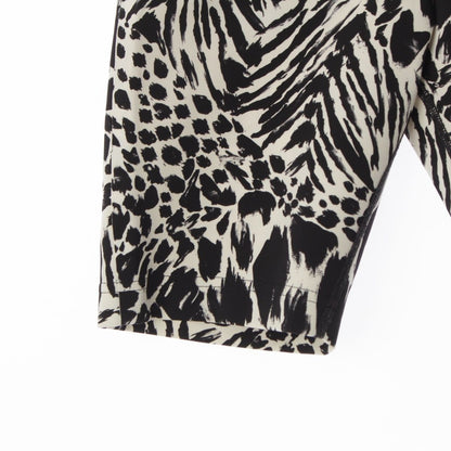 Louis Vuitton Nylon Monogram Leopard Half Leggings Pants Black White 36 — view 5