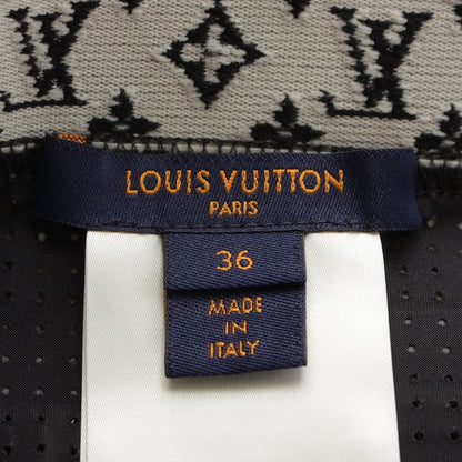 Louis Vuitton Nylon Monogram Leopard Half Leggings Pants Black White 36 — view 9