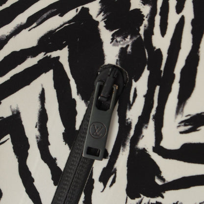 Louis Vuitton Nylon Monogram Leopard Half Leggings Pants Black White 36 — view 8