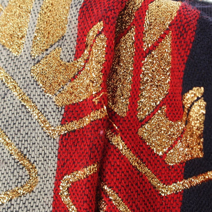Gucci Wool Logo Jacquard Embroidery Lame Skirt Multicolor 36 — view 8