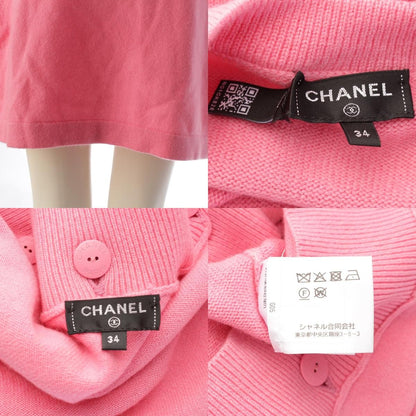 Chanel Cashmere CC Logo Coco Button 3way Sleeveless Cardigan & Skirt Dress — view 9