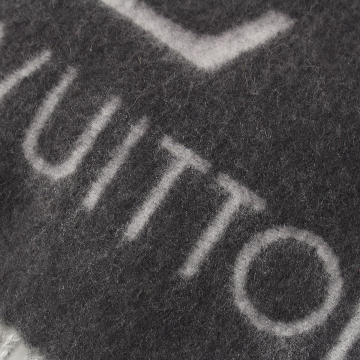 Louis Vuitton Cashmere Monogram Giant Reykjavik Gradient Scarf Black Gray — view 7