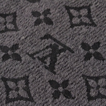 Louis Vuitton Monogram Wool Echarpe Classic Scarf Gray Black — view 4