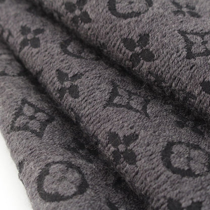 Louis Vuitton Monogram Wool Echarpe Classic Scarf Gray Black — view 6