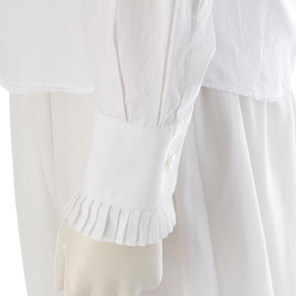 Celine Hedi Slimane Era Ruffle Shirt Blouse Top White 36 — view 7