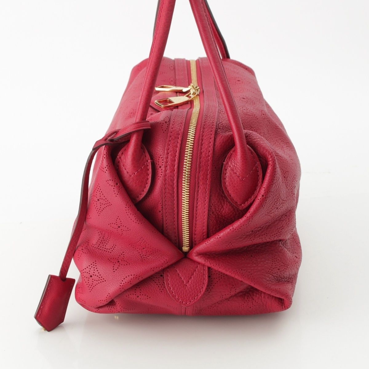 Louis Vuitton Mahina Galatea PM Calf Leather Tote Red — view 3