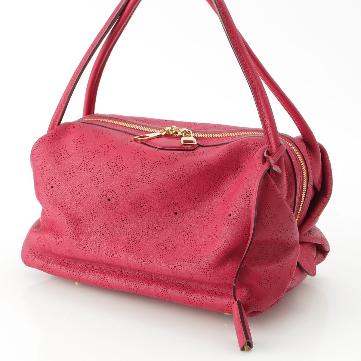 Louis Vuitton Mahina Galatea PM Calf Leather Tote Red — view 2
