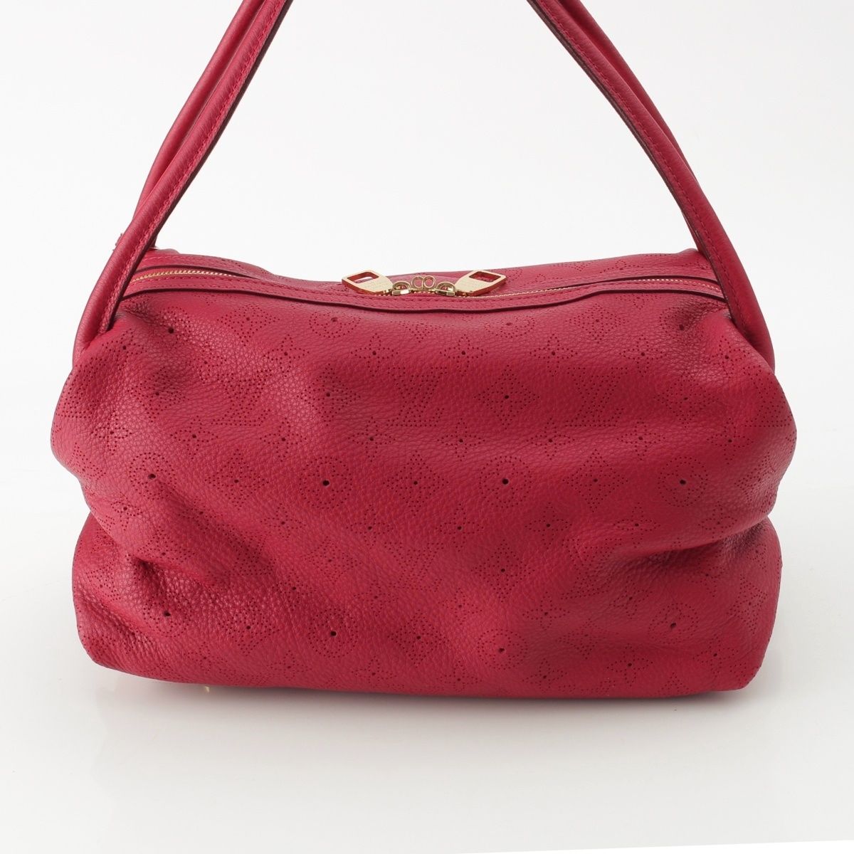 Louis Vuitton Mahina Galatea PM Calf Leather Tote Red — view 4