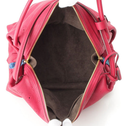 Louis Vuitton Mahina Galatea PM Calf Leather Tote Red — view 6