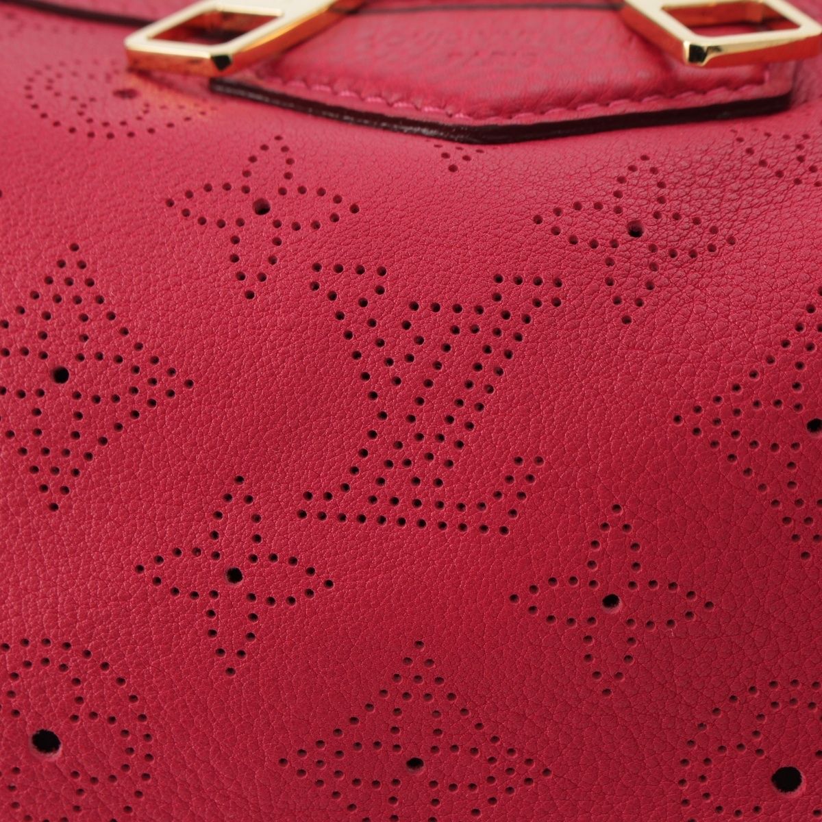 Louis Vuitton Mahina Galatea PM Calf Leather Tote Red — view 8