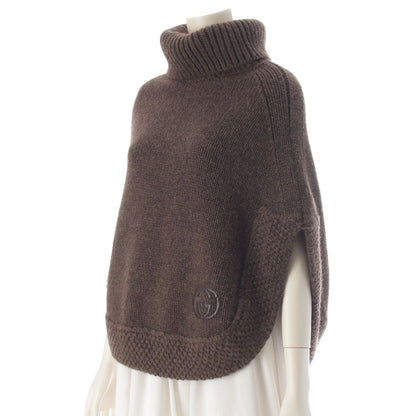 Gucci Camel Knit Poncho Brown — view 2