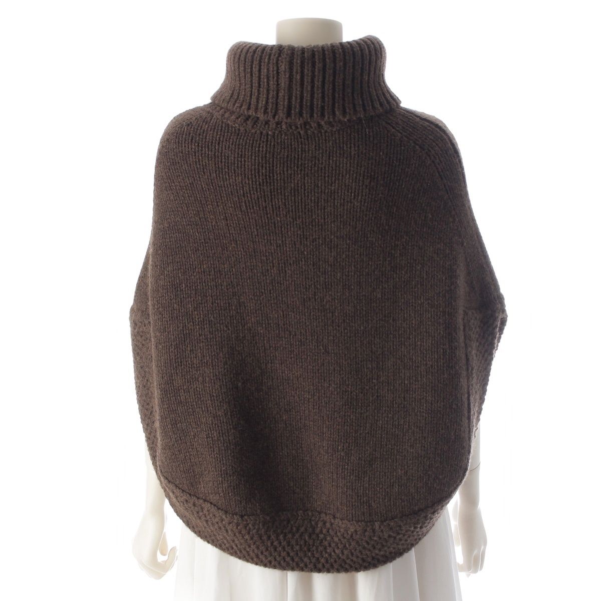 Gucci Camel Knit Poncho Brown — view 4