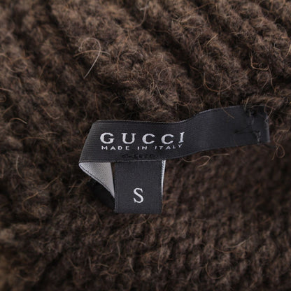 Gucci Camel Knit Poncho Brown — view 9