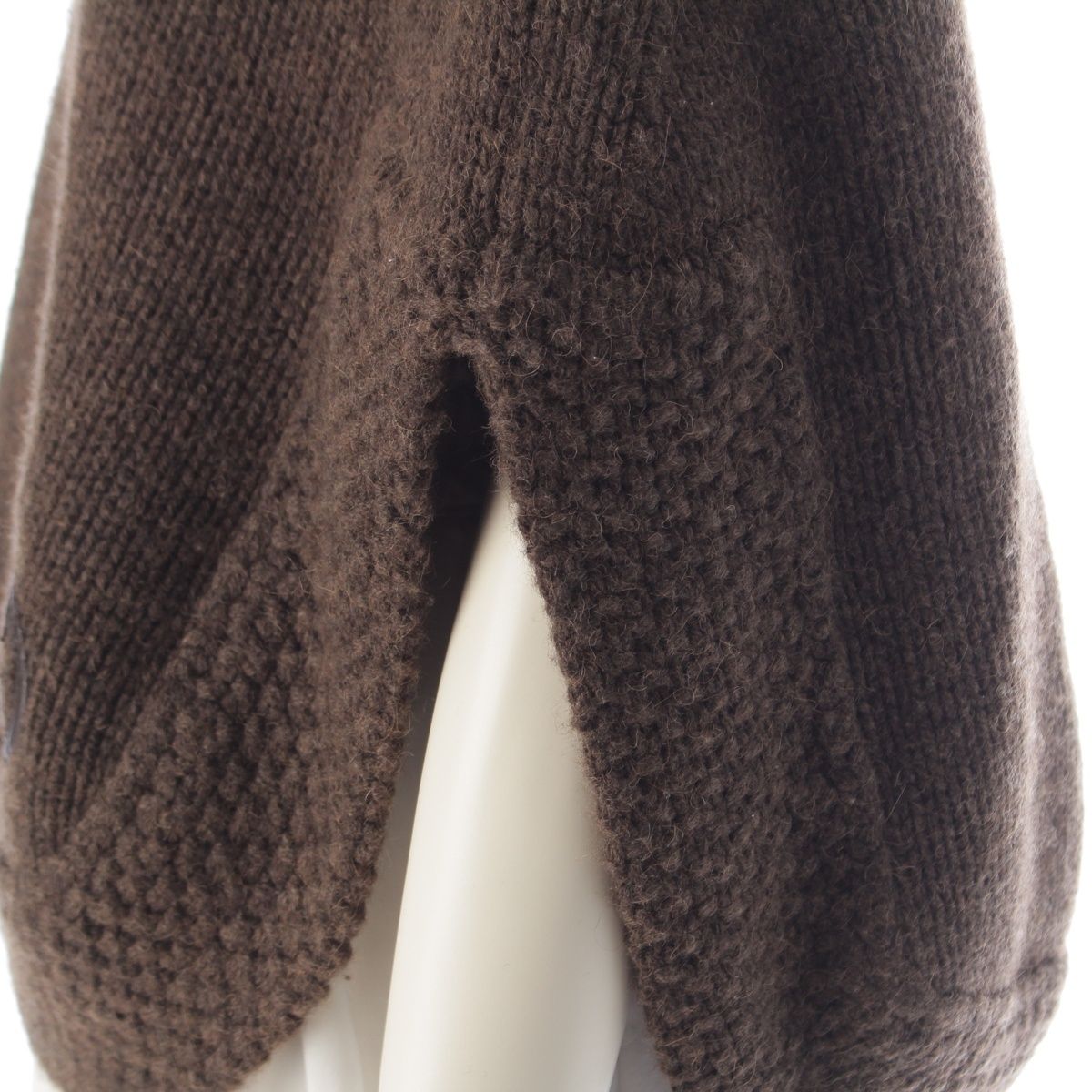 Gucci Camel Knit Poncho Brown — view 7