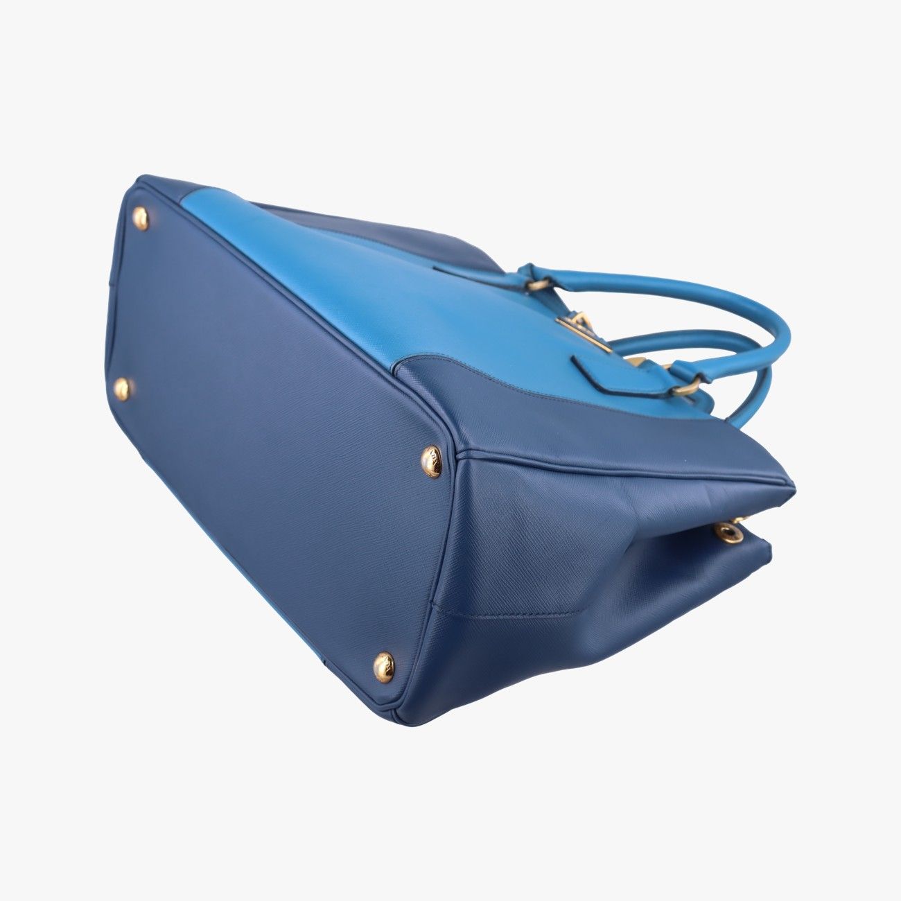 Prada Galleria Blue Navy Saffiano Leather 25 Messenger Bag — view 4