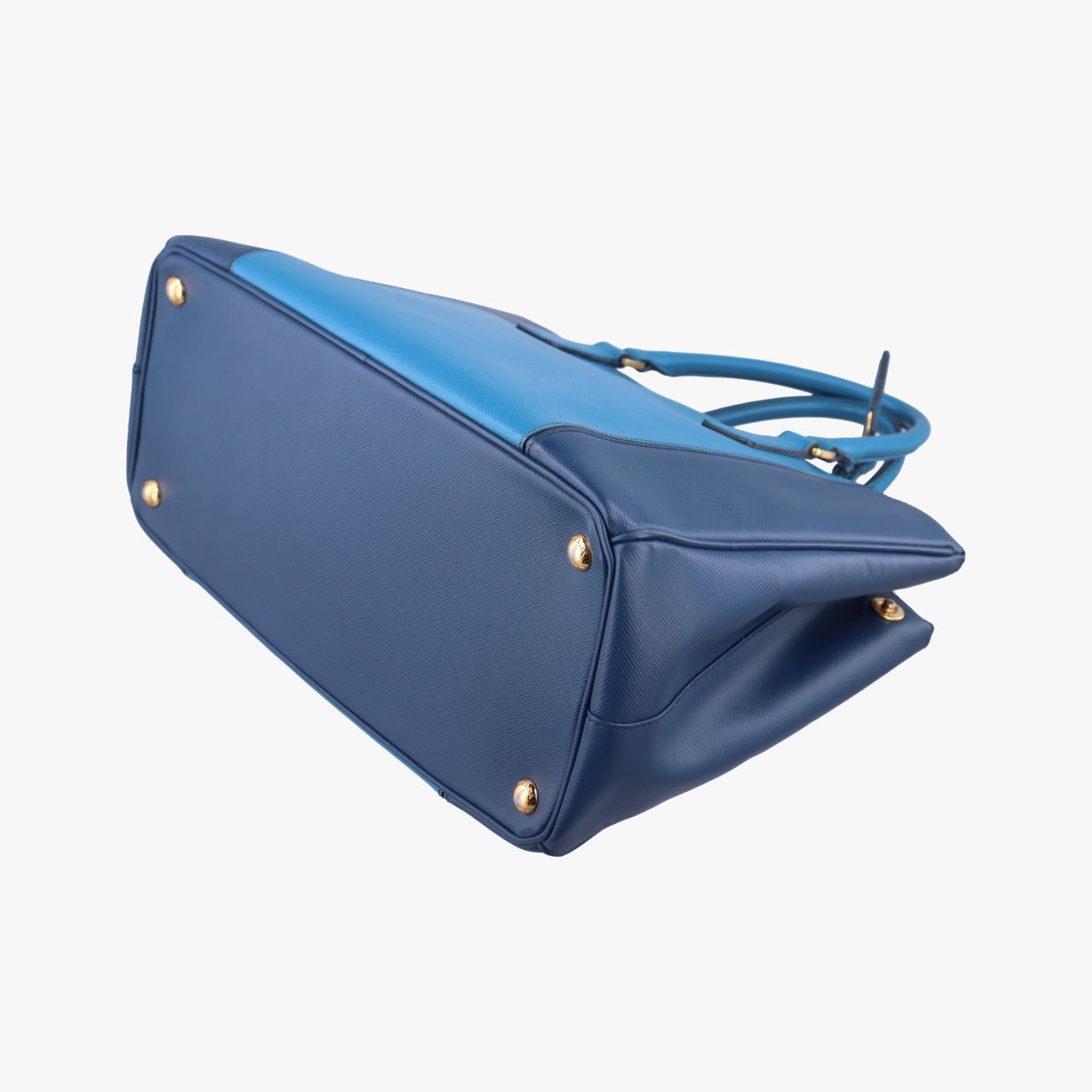 Prada Galleria Blue Navy Saffiano Leather 25 Messenger Bag — view 6