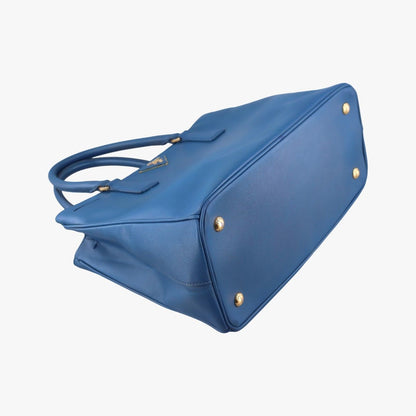 Prada Galleria Blue Saffiano Leather Handbag — view 5