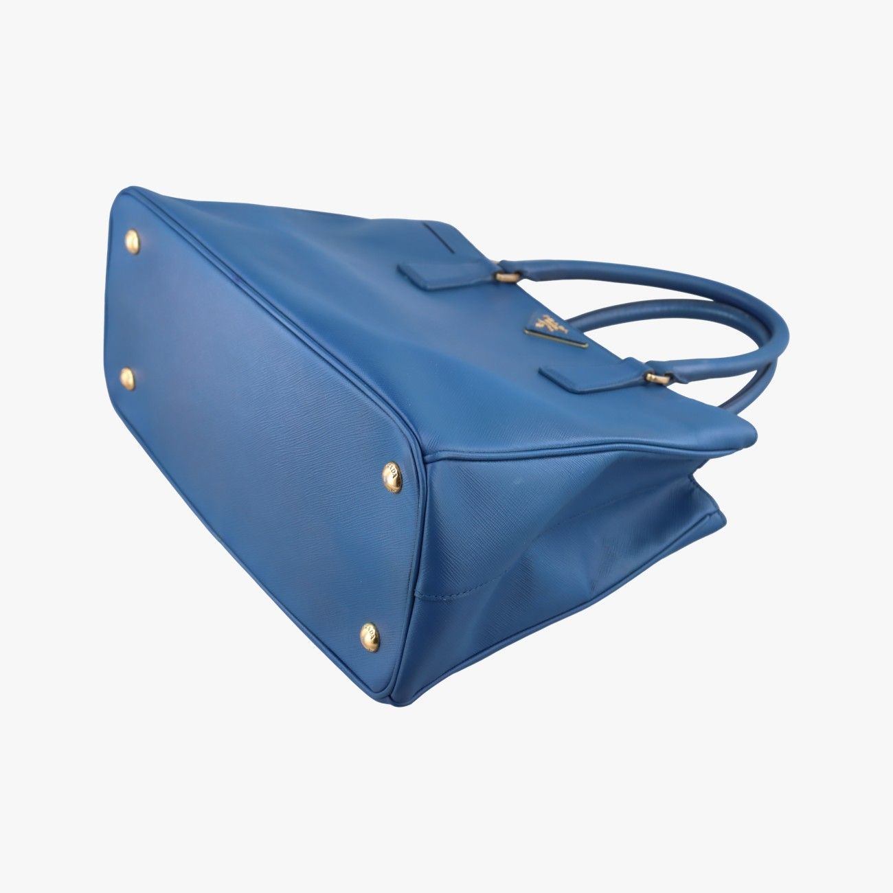 Prada Galleria Blue Saffiano Leather Handbag — view 4