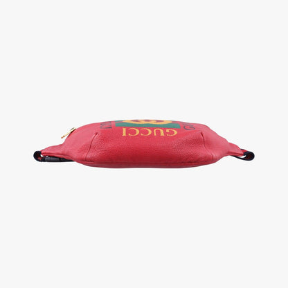 Gucci Print Red Leather Handbag — view 3