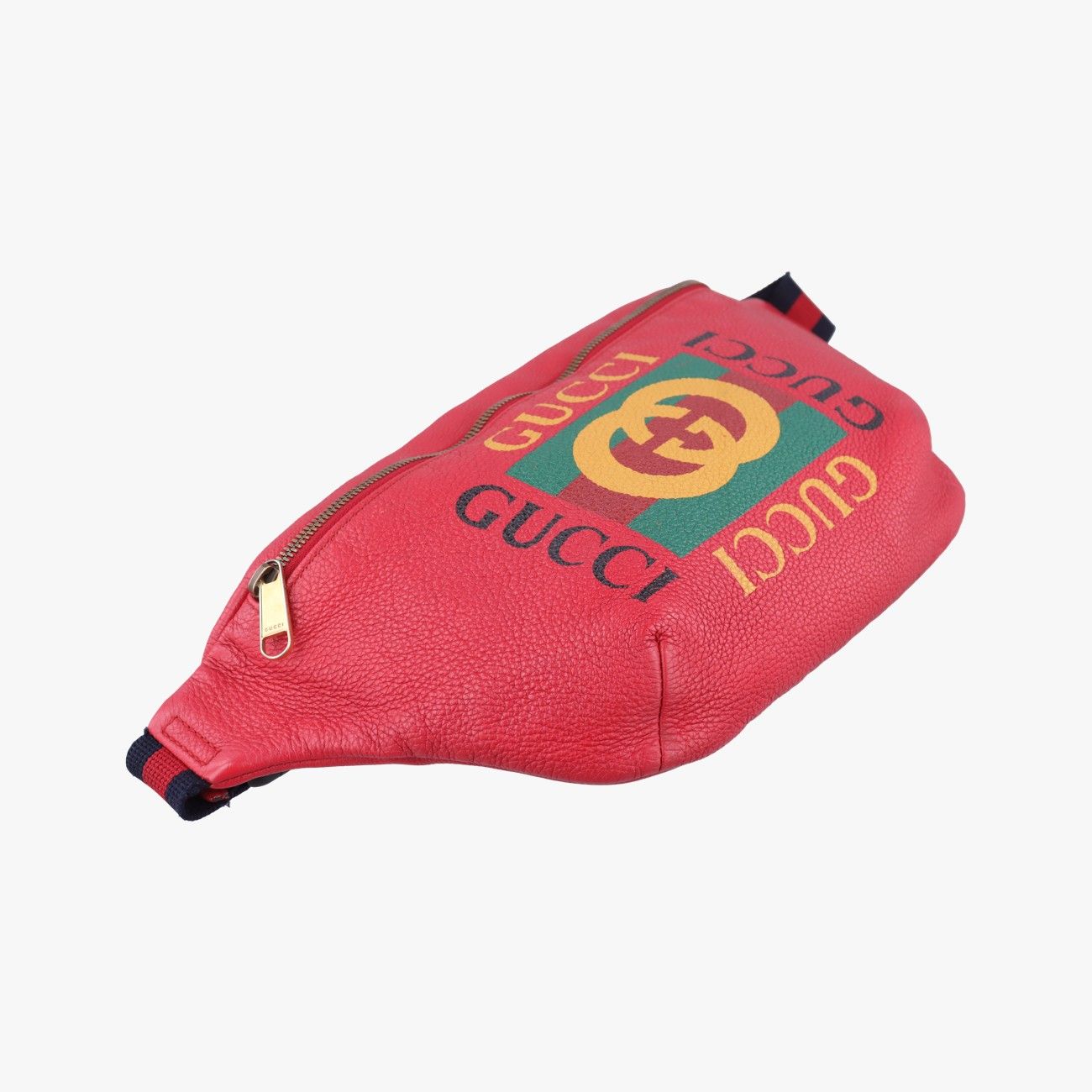 Gucci Print Red Leather Handbag — view 5