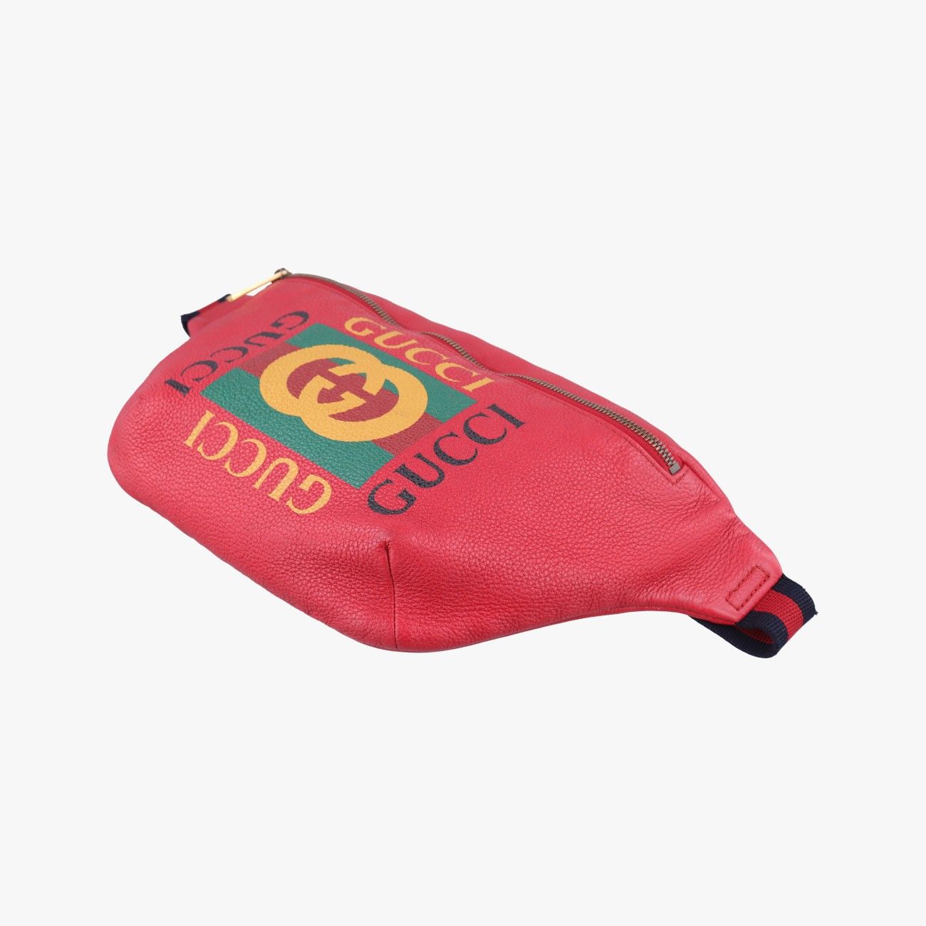 Gucci Print Red Leather Handbag — view 4