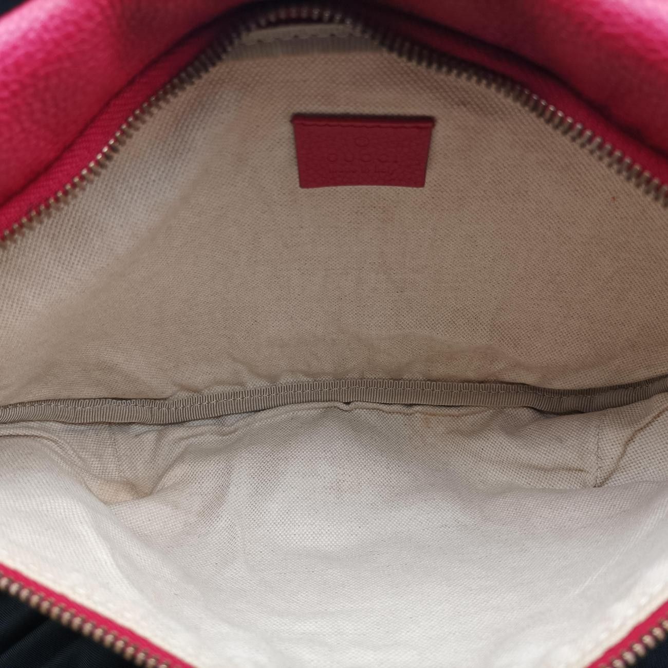 Gucci Print Red Leather Handbag — view 9