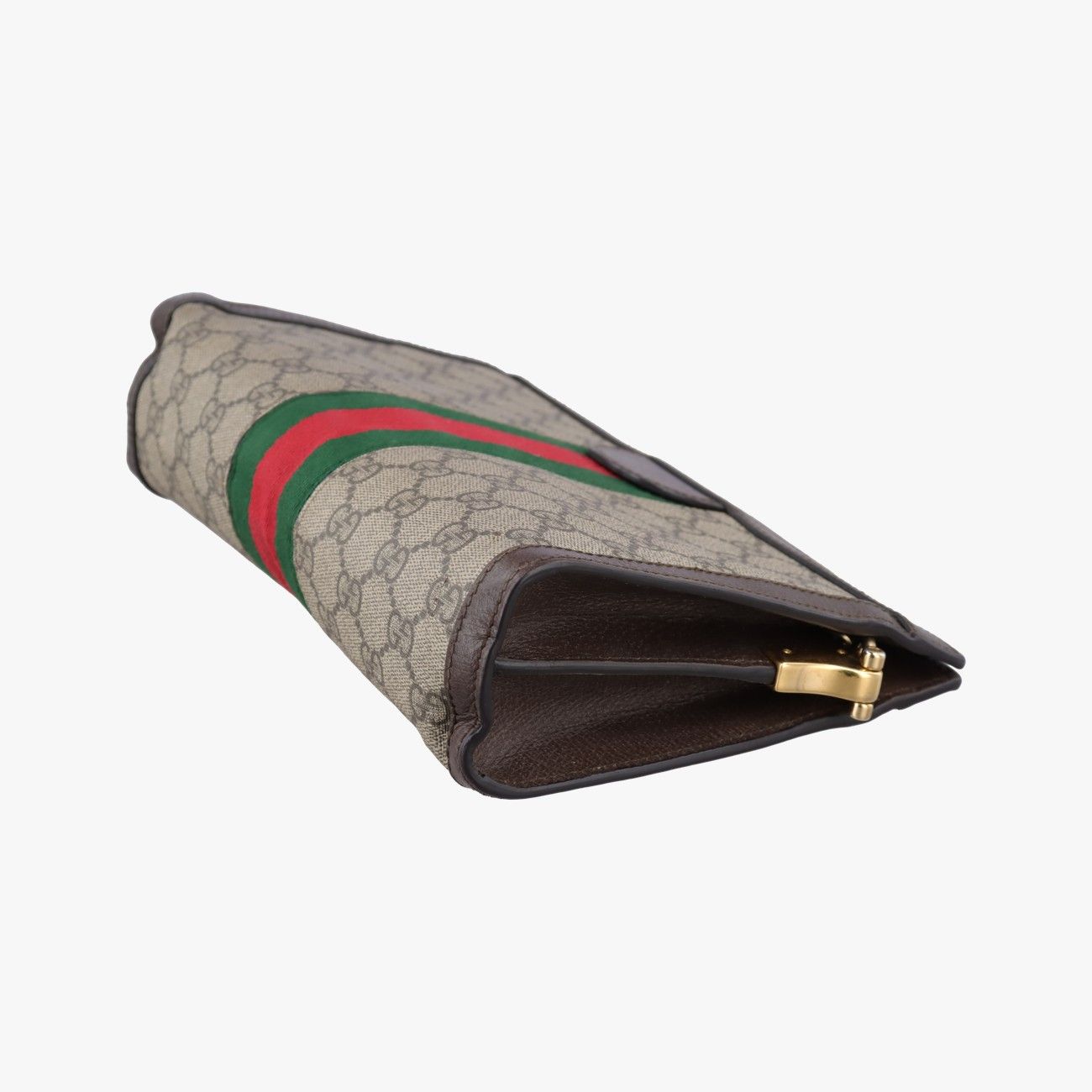 Gucci Ophidia Brown Red Green Canvas Leather Messenger Bag — view 6