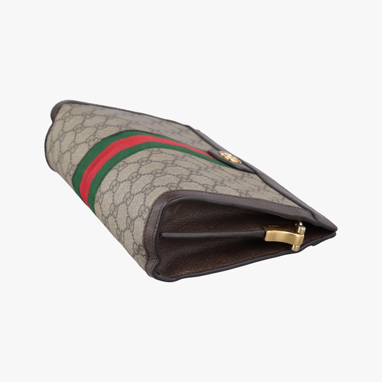 Gucci Ophidia Brown Red Green Canvas Leather Messenger Bag — view 4