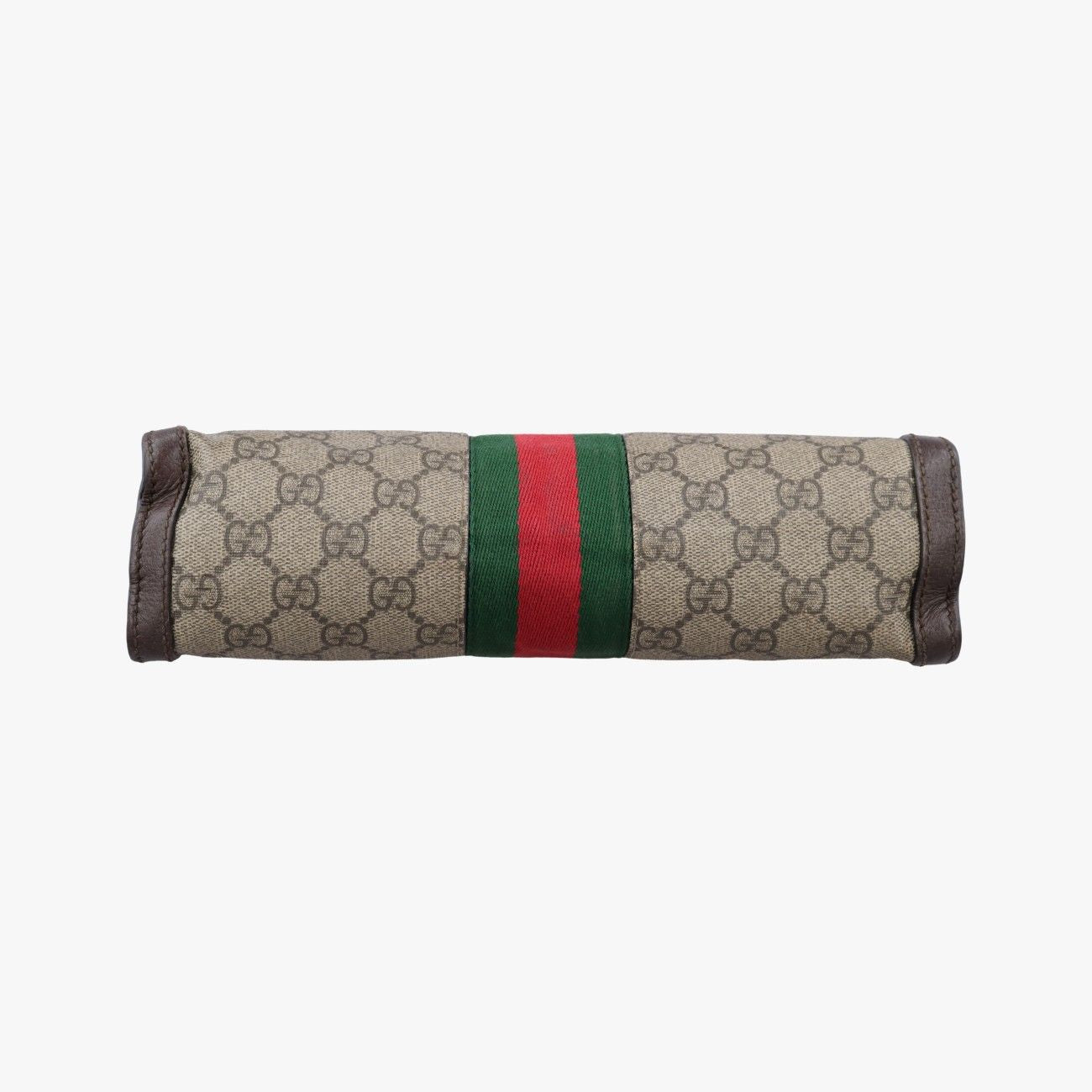Gucci Ophidia Brown Red Green Canvas Leather Messenger Bag — view 3