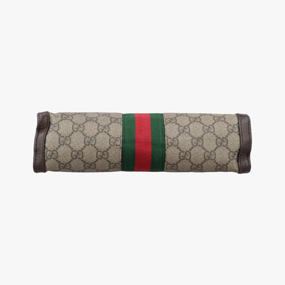 Gucci Ophidia Brown Red Green Canvas Leather Messenger Bag — view 3
