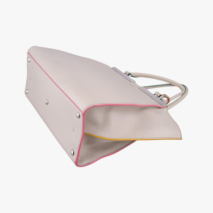 Fendi Beige Leather Messenger Bag — view 4
