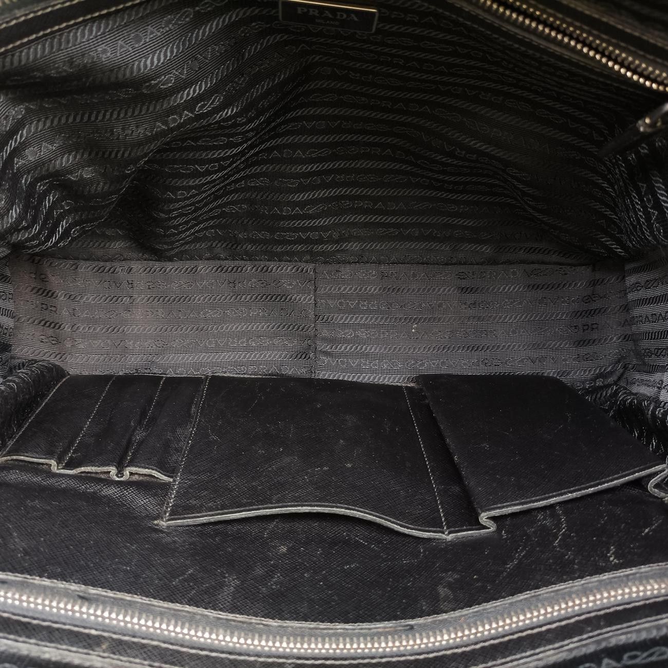 Prada Business Briefcase Black Saffiano Leather 38 — view 9