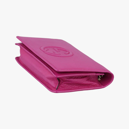 Gucci Soho Rose Red Leather Messenger Bag — view 4