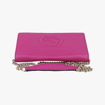 Gucci Soho Rose Red Leather Messenger Bag — view 8
