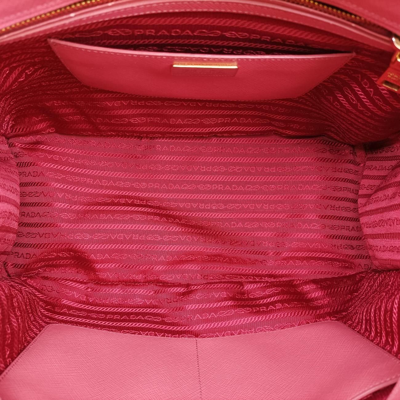 Prada Galleria Pink Saffiano Leather 58 Handbag — view 9