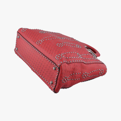 Dior Red Leather Handbag — view 4