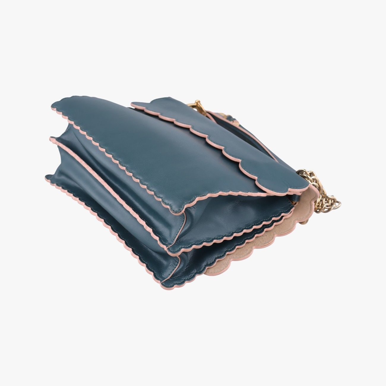 Fendi Canai Green Leather Messenger Bag — view 6