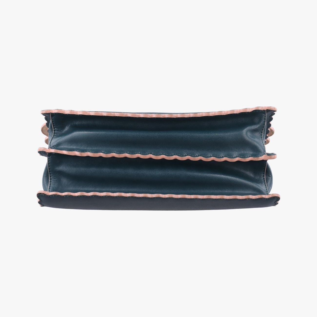 Fendi Canai Green Leather Messenger Bag — view 3
