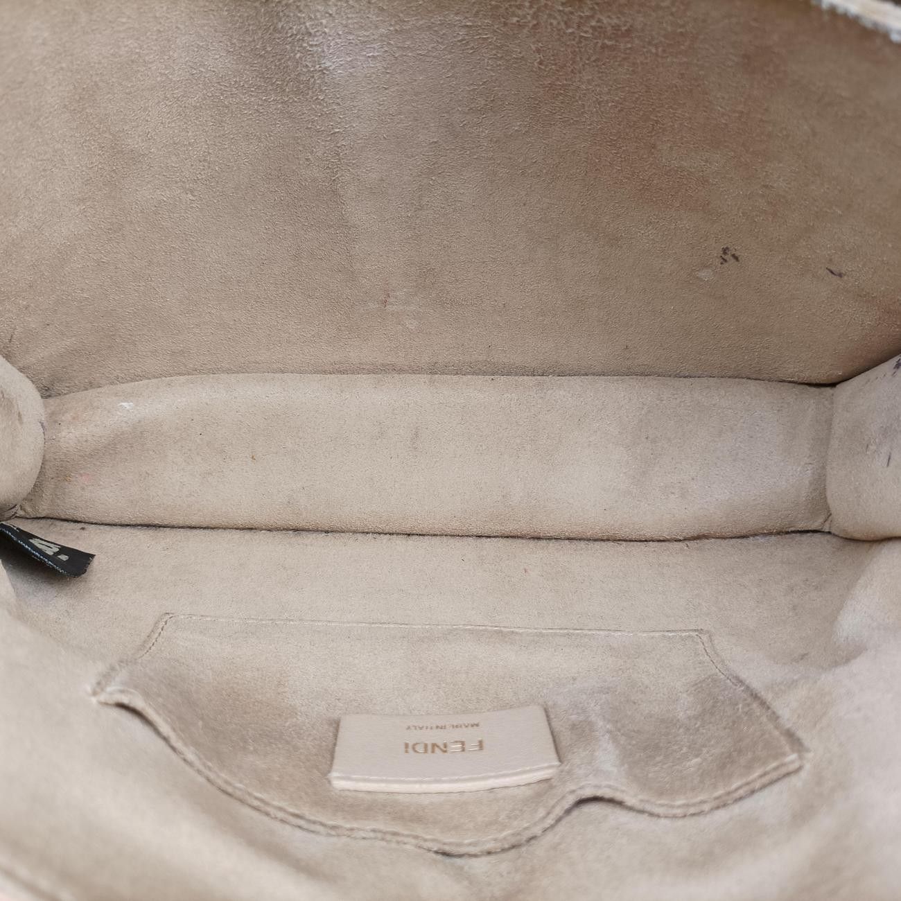 Fendi Canai Green Leather Messenger Bag — view 9