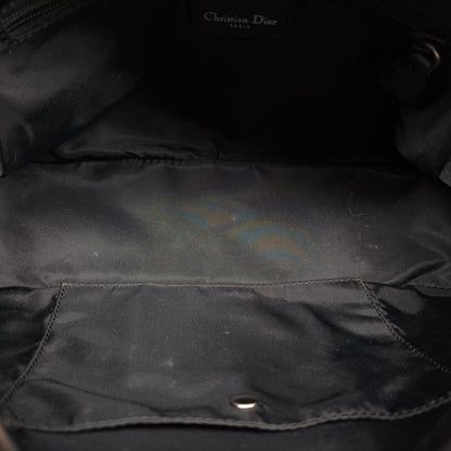Dior Double Saddle Bag Navy Jacquard Leather PZ — view 9